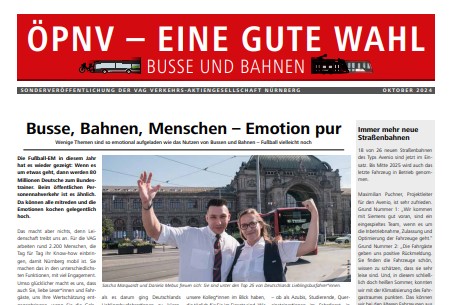 Unsere Sonderveröffentlichung mit dem Titel "ÖPNV - Eine gute Wahl" ist da. 